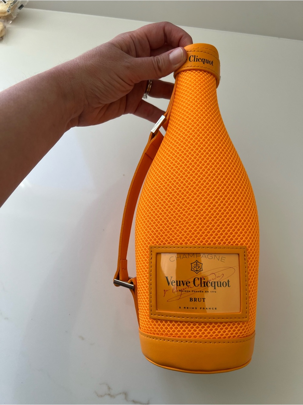 Veuve Clicquot Orange Insulated Champagne Bottle Cooler Sleeve
